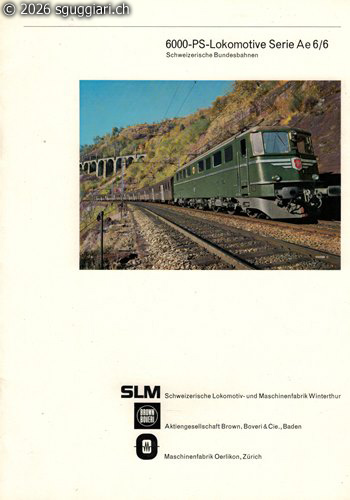 6000-PS-Lokomotive Serie Ae 6/6