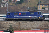 FFS Re 421 394-8 'Zrich - Mnchen 6x tglich in 3,5 Stunden' a Bellinzona