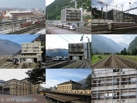 Fotografie di costruzioni (stazioni, depositi, ponti, officine, ...)