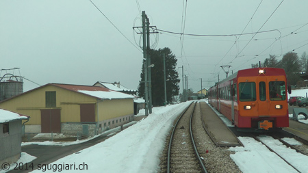 Vista dalla cabina - NStCM Be 4/4 e Bt