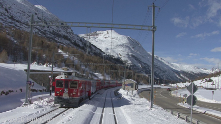 Vista dalla cabina - RhB ABe 4/4 III