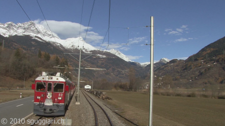 Vista dalla cabina - RhB ABe 4/4 III