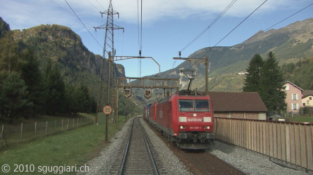 Vista dalla cabina - DB BR 185