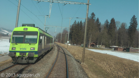 Vista dalla cabina - BLS RBDe 565