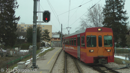 Vista dalla cabina - NStCM Be 4/4 e Bt