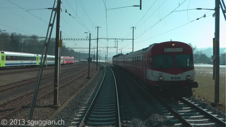 Vista dalla cabina - BLS RBDe 566 I