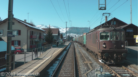 Vista dalla cabina - BLS Re 4/4