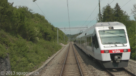 Vista dalla cabina - BLS RABe 525 (NINA)