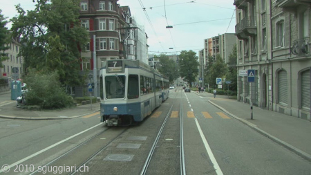 Vista dalla cabina - VBZ Be 4/6 (Tram 2000)