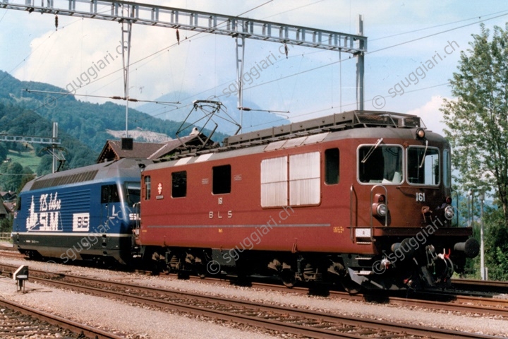 BLS Re 4/4 161 e Re 465 001-6 '125 Jahre SLM'