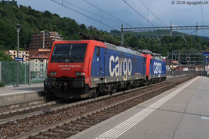 SBB Re 474 013-0 al traino della Re 484 019-5