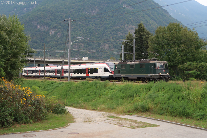 SBB Re 4/4 II 11161 e RABe 521 201 'Seehas'