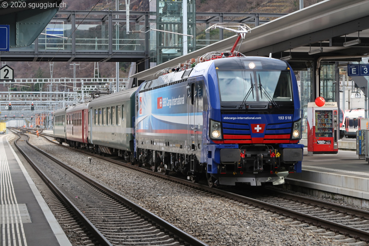 SBB Cargo International BR 193 518 'Ceneri 2020' (Ticino)