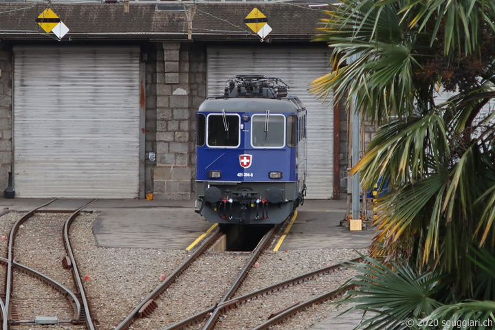 SBB Re 421 394-8 'Zrich - Mnchen 6x tglich in 3,5 Stunden'