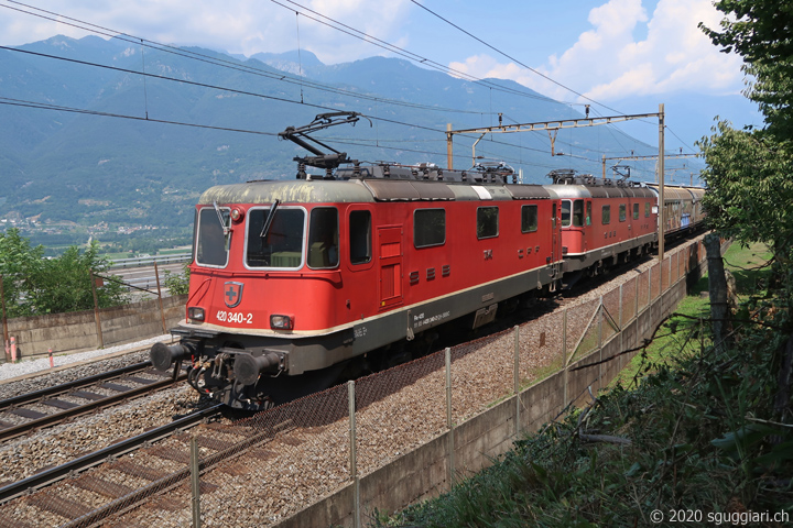 SBB Re 420 340-2 e Re 6/6 11636 'Vernier - Meyrin'