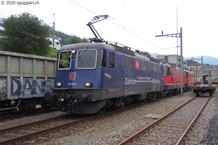 FFS Re 421 379-9 'Z�rich - M�nchen 6x t�glich in 3,5 Stunden'