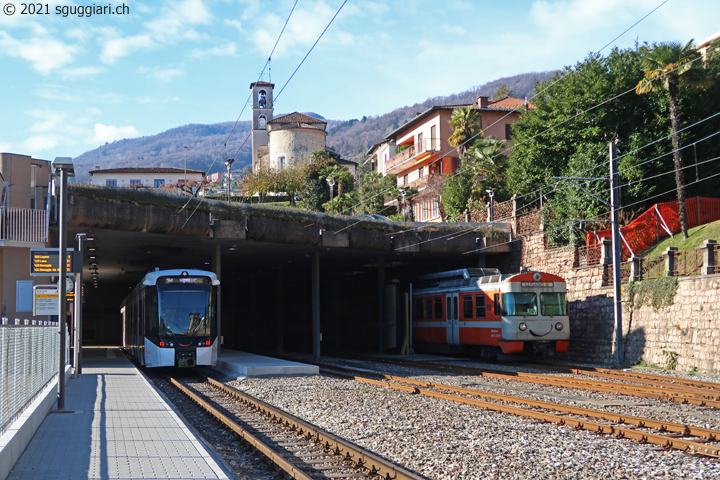 FLP Be 6/8 52 'Lugano' e Be 4/12 22 'Malcantone'