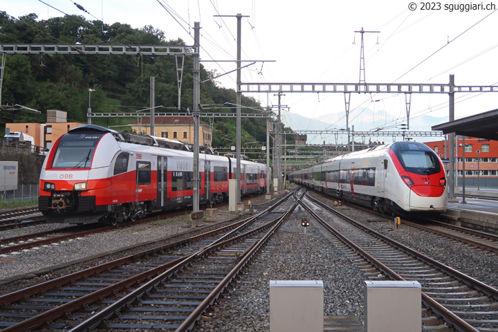 BB Cityjet Rh 4748 008-1 (Desiro ML) e SBB RABe 501 025 'Genve'