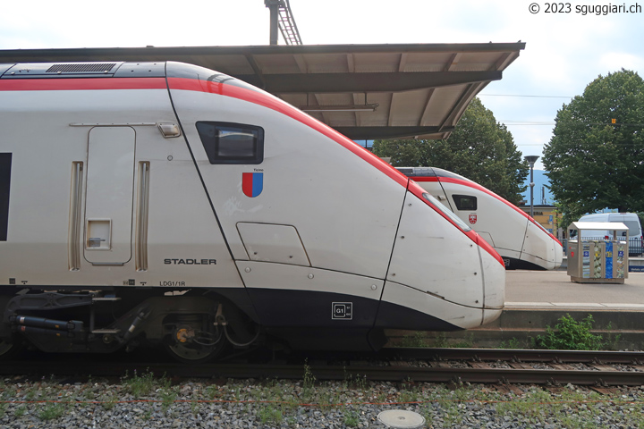 SBB RABe 501 001 'Ticino' e RABe 501 005 'Nidwalden'