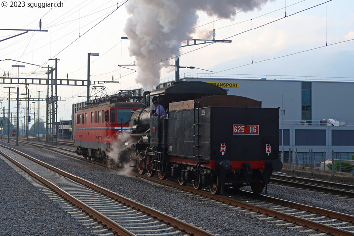 FFS Ae 6/6 11419 'Appenzell Innerrhoden' e  FS Gr 625.116 (Associazione Verbano Express)