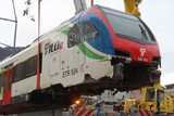 Flirt TILO RABe 524 302 deragliato a Sigirino
