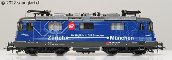 Roco 71412 / 71413 / 79413: Re 421 371-6 'Zürich - München'