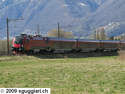 Railjet a Locarno