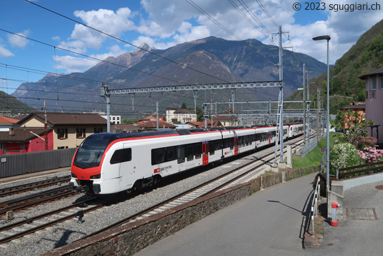 FFS RABe 523 506 'Mouette' a Bellinzona