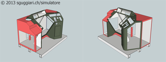 Simulatore Ae 6/6 - Struttura 3D