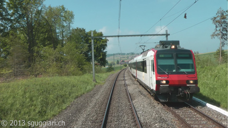 Vista dalla cabina - FFS RBDe 560 (Domino)