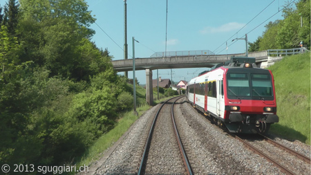 Vista dalla cabina - FFS RBDe 560 (Domino)