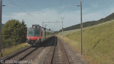 Vista dalla cabina - FFS RBDe 560 (Domino)