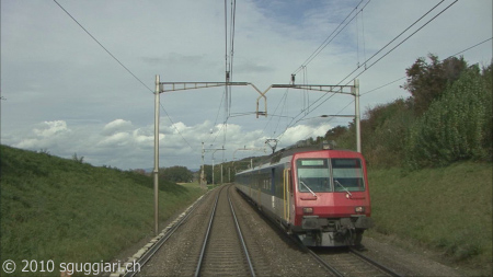 Vista dalla cabina - FFS RBDe 560 (NPZ)